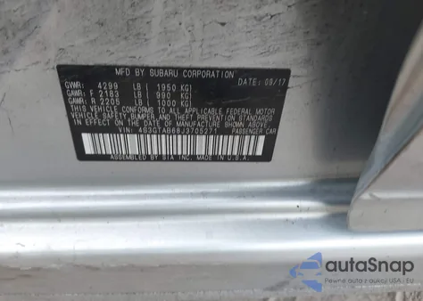 2018 Subaru Impreza 2.0I Premium z USA, uszkodzony, nr VIN 4S3GTAB68J3705271